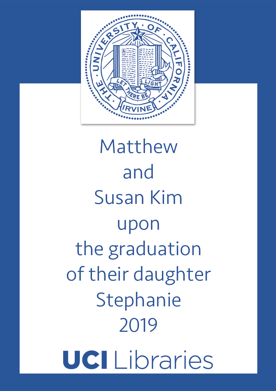 bookplate sample with uci seal